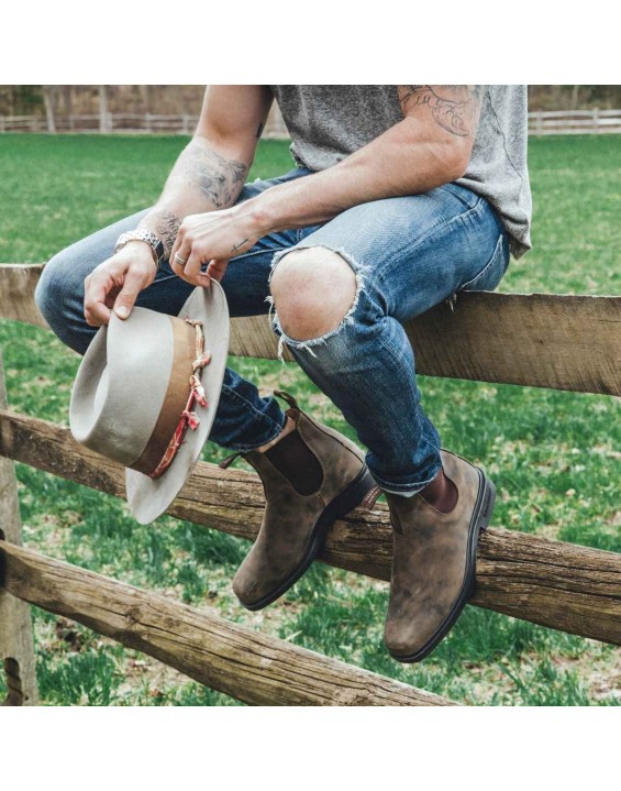 Men's Dress Chelsea Boots - Rustic Brown