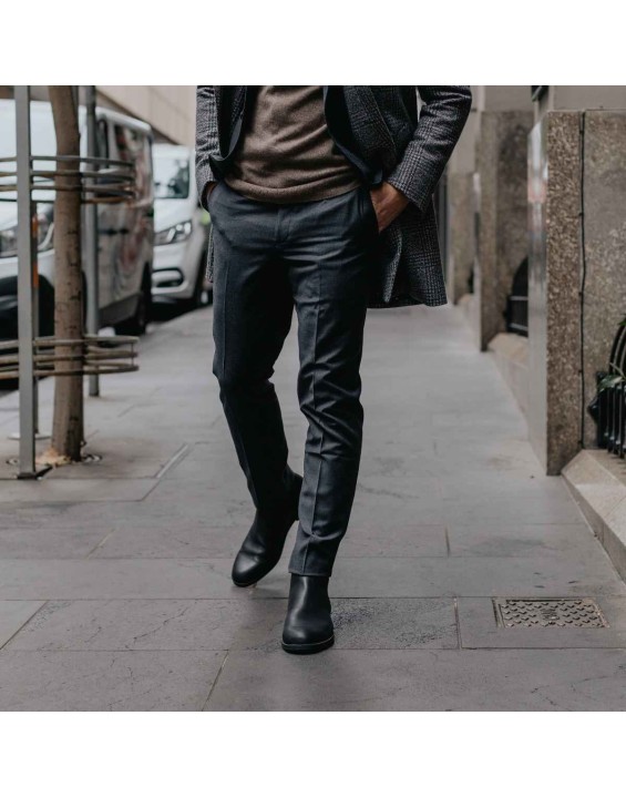 Men's Dress Ankle Boots - Black