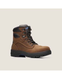 Work Series Lace Up Boots - Crazy Horse