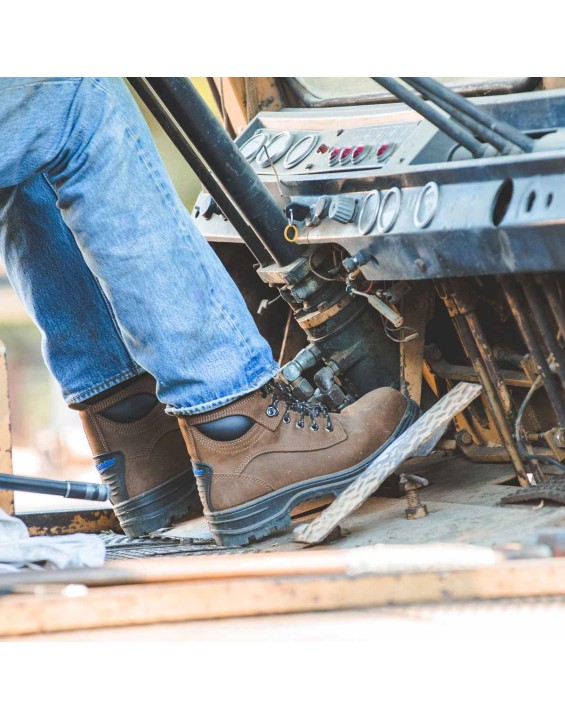 Work Series Lace Up Boots - Crazy Horse