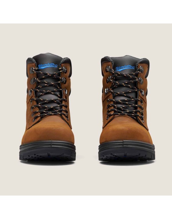 Work Series Lace Up Boots - Crazy Horse