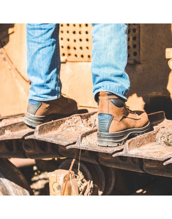 Work Series Lace Up Boots - Crazy Horse