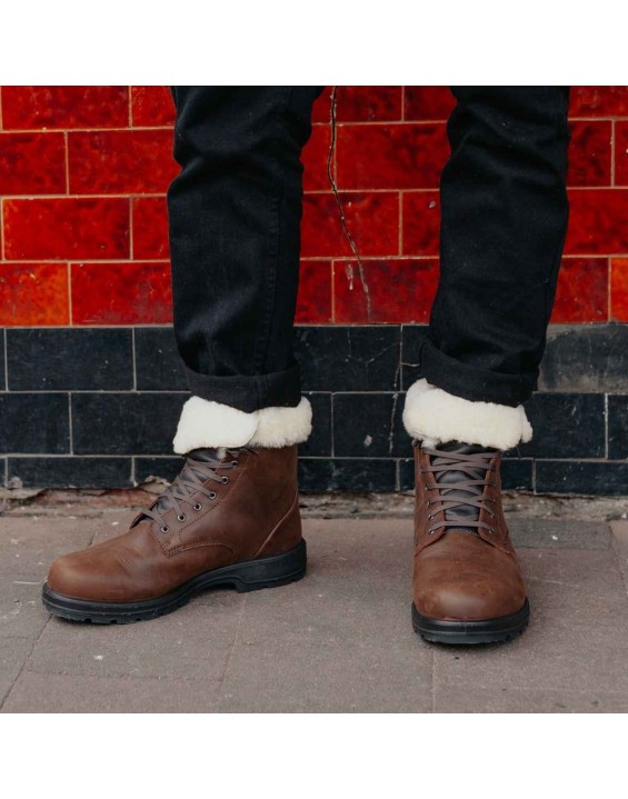 Men's Thermal Lace Up Boots - Antique Brown