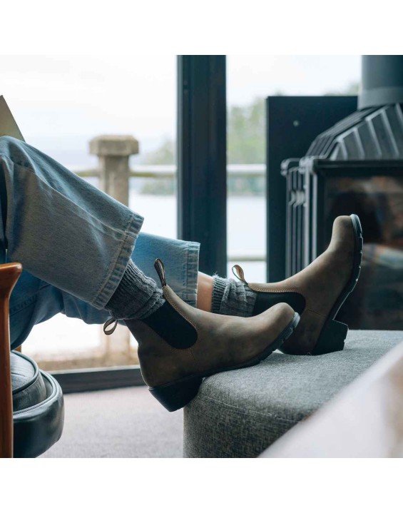 Women's Series Heeled Boots - Rustic Brown