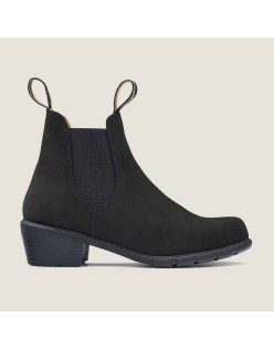 Women's Series Heeled Boots - Black Nubuck