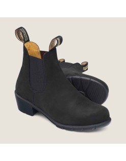 Women's Series Heeled Boots - Black Nubuck