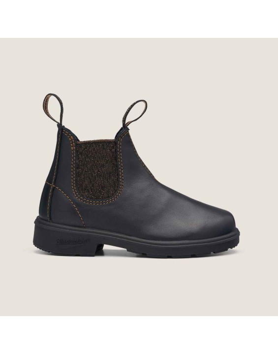 Kids' Series Chelsea Boots - Black / Gold Glitter