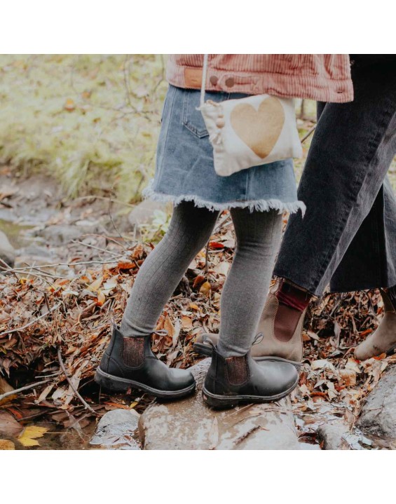 Kids' Series Chelsea Boots - Black / Gold Glitter