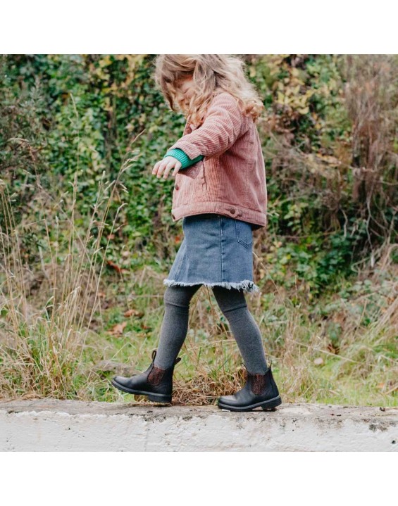 Kids' Series Chelsea Boots - Black / Gold Glitter