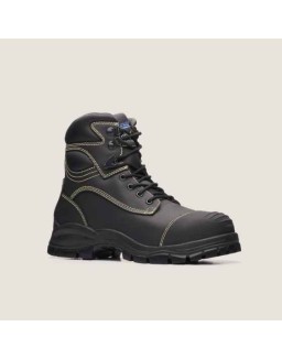 Work Series Lace Up Boots - Black