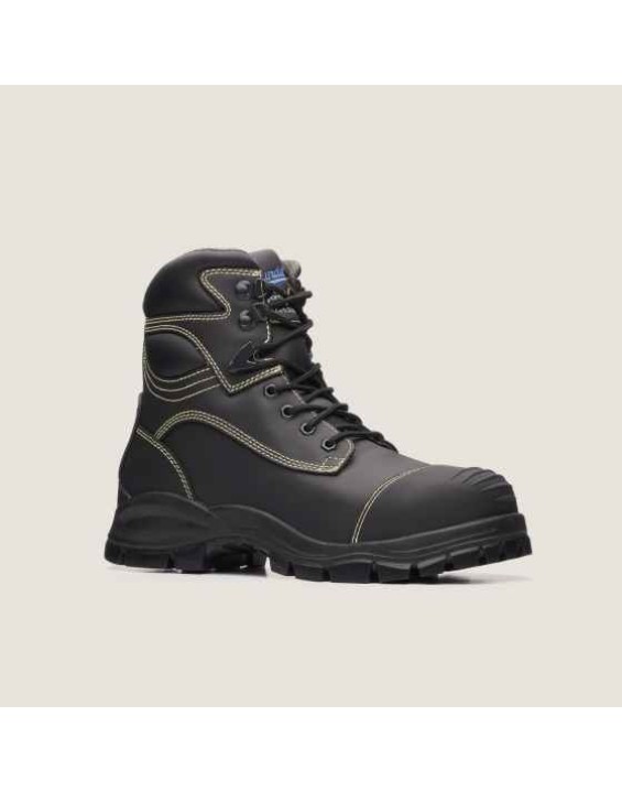Work Series Lace Up Boots - Black