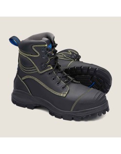 Work Series Lace Up Boots - Black