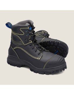 Work Series Lace Up Boots - Black