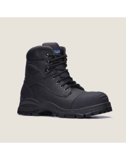 Work Series Zip Up Boots - Black