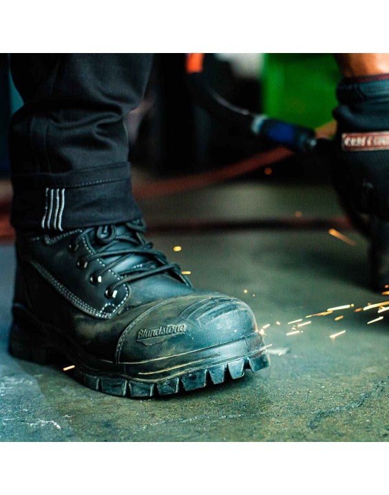 Work Series Zip Up Boots - Black