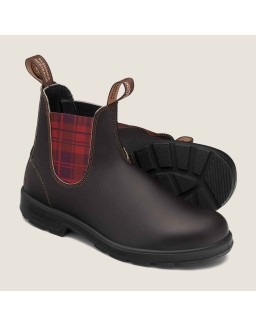 Women's Originals Chelsea Boots - Stout Brown / Burgundy Tartan