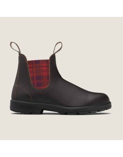 Men's Originals Chelsea Boots - Stout Brown / Burgundy Tartan