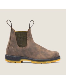 Youth Classics Chelsea Boots - Rustic Brown / Mustard
