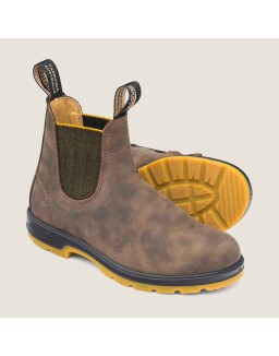 Youth Classics Chelsea Boots - Rustic Brown / Mustard