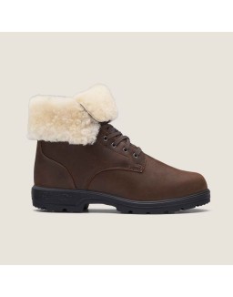 Youth Thermal Lace Up Boots - Antique Brown