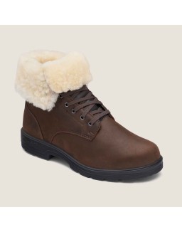 Youth Thermal Lace Up Boots - Antique Brown