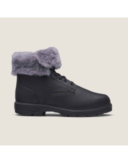 Youth Thermal Lace Up Boots - Black