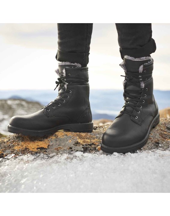 Youth Thermal Lace Up Boots - Black