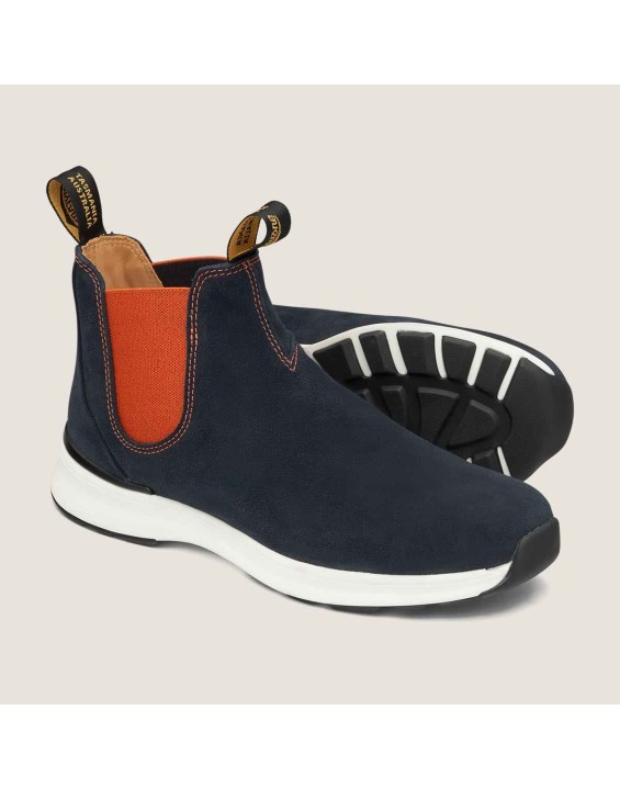 Men's Active Chelsea Boots - Navy / Orange