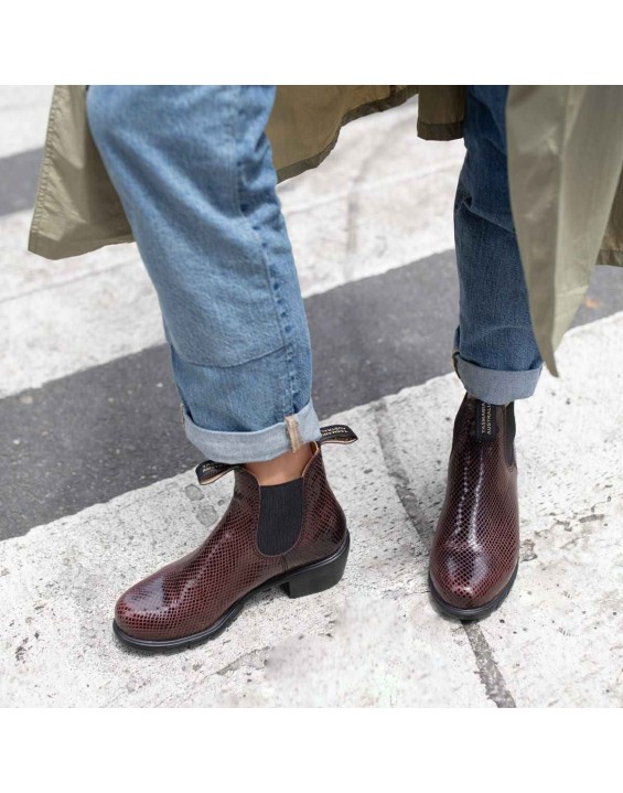 Women's Series Heeled Boots - Testa Lizard