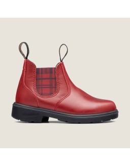 Kids' Series Chelsea Boots - Red / Burgundy Tartan