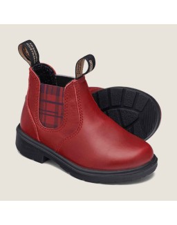 Kids' Series Chelsea Boots - Red / Burgundy Tartan