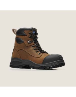Work Series Zip Up Boots - Crazy Horse