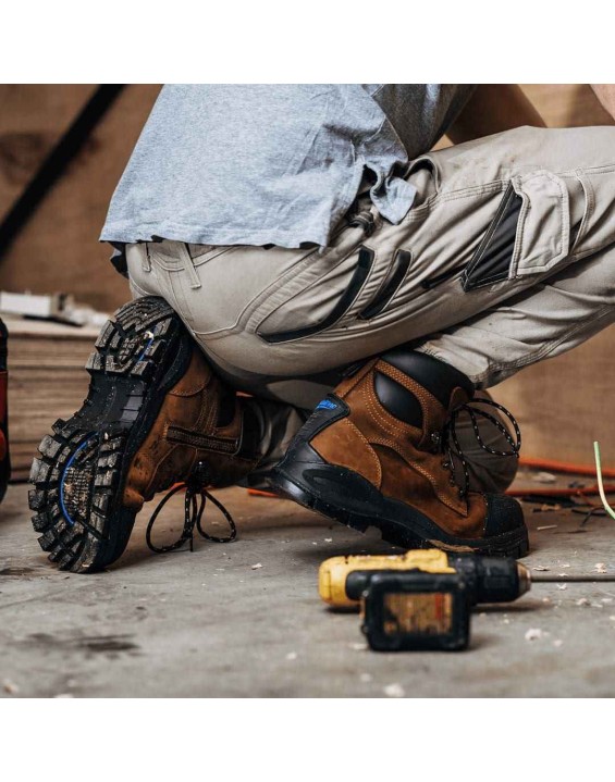 Work Series Zip Up Boots - Crazy Horse