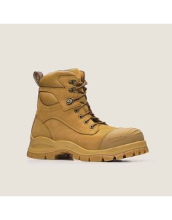 Work Series Zip Up Boots - Wheat