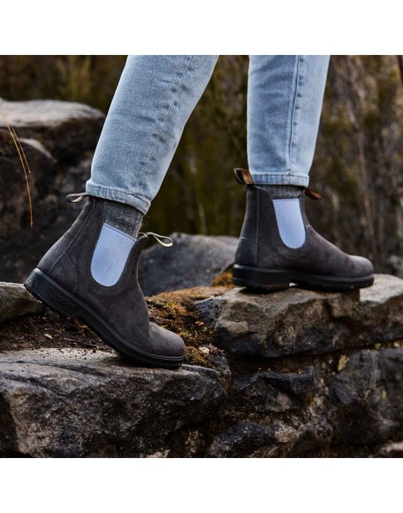 Women's Originals Suede Boots - Steel Grey / Blue