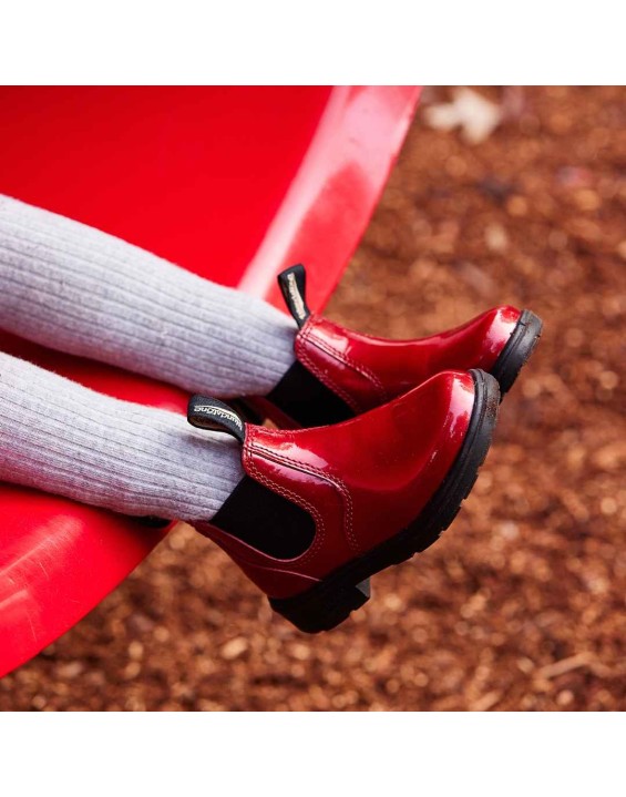 Kids' Series Chelsea Boots - Patent Red