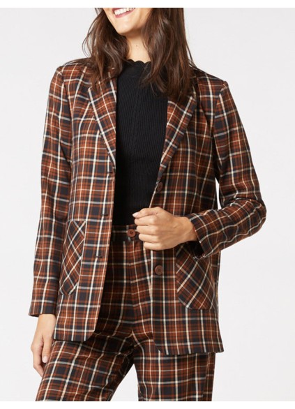 Amber Check Blazer