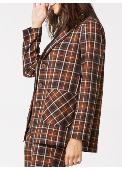 Amber Check Blazer