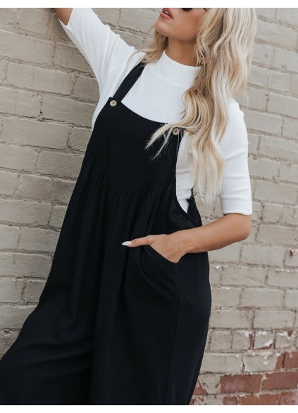 Black overalls and pants