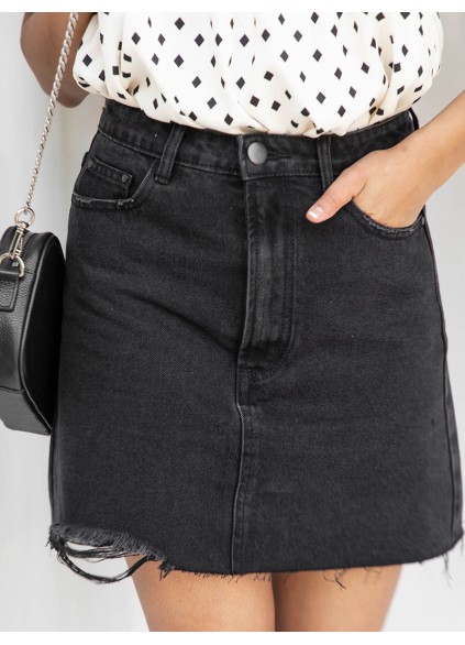 Black Slim Fit Skirt