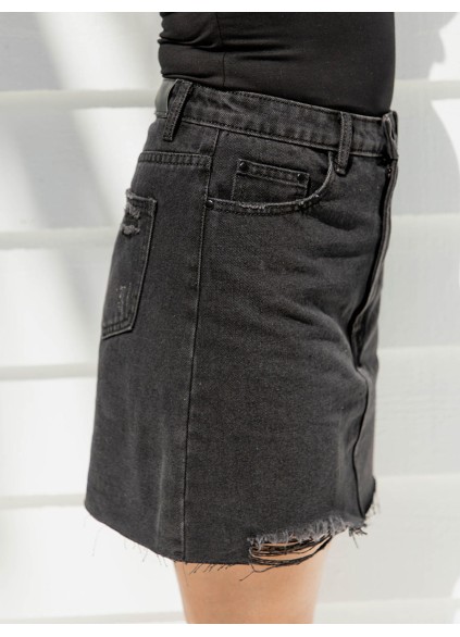 Black Slim Fit Skirt