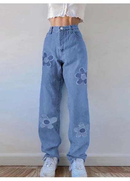 Blue denim pants