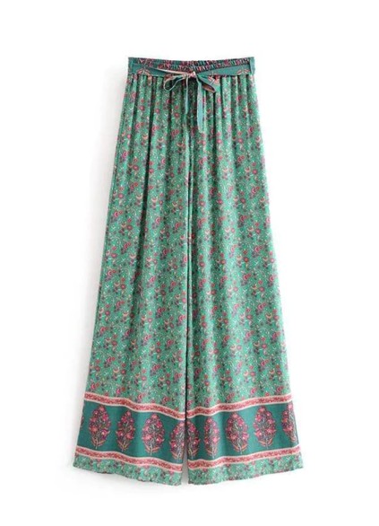 Fashion printed strap two-piece set