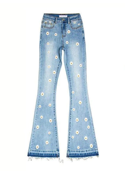 Fashion slim fitting denim pants