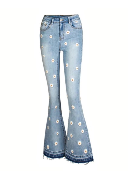 Fashion slim fitting denim pants