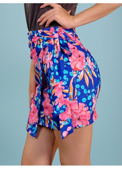 FLORAL KNOT SHEATH CASUAL SKIRTS