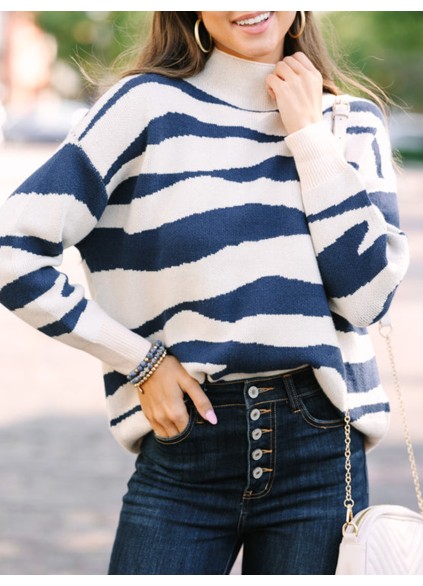 cream white and blue striped sweater you love