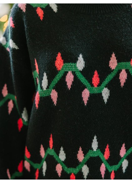 Holiday Christmas Lights Sweater