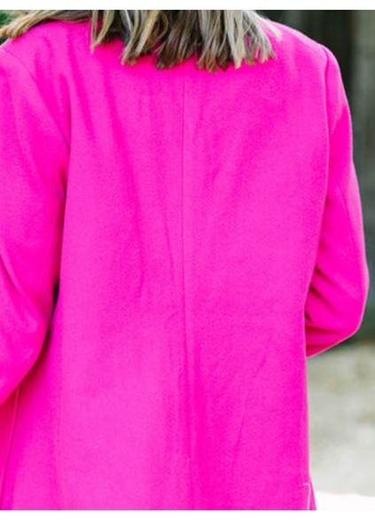 Solid Hot Pink Coat