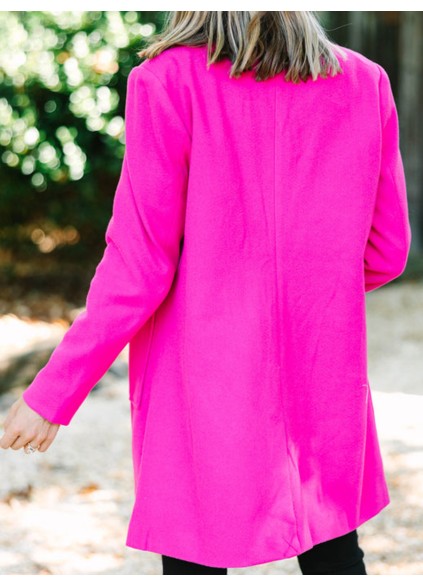 Solid Hot Pink Coat